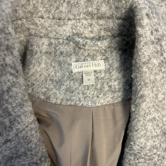 Garnet Hill Sadie Wool Coat - Light Grey - Picture 7 of 10